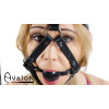 Avalon - TRAPPED - Hodeharness i lær med gag