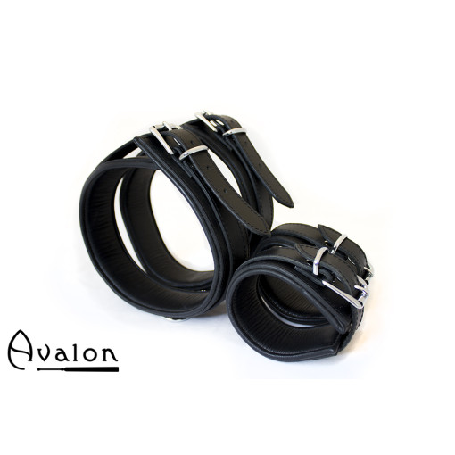 AVALON - BOUND - Lår og Håndcuffs - Sort