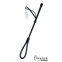 Avalon - INFINITY - Svart Loop Ridepisk i Matt Lær