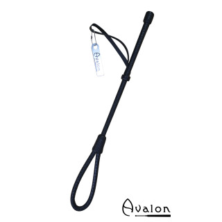 Avalon - INFINITY - Svart Loop Ridepisk i Matt Lær