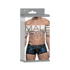 Male Power - Frekk Bokser med Lærdetaljer - Blå/Sort