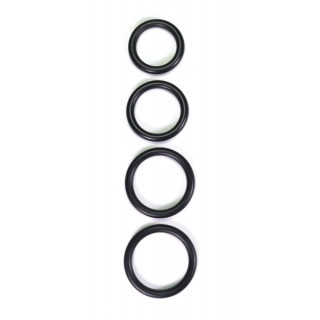 Rimba - Thick Rubber cockring sort 