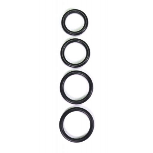 Rimba - Thick Rubber cockring sort 