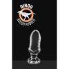 Dinoo - Rugops clear - Fantasi Buttplug med langt hode
