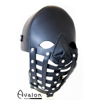 Avalon - WARDEN - Maske i lær med gitter