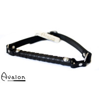 Avalon - LISTEN - Bitegag i Lær Sort