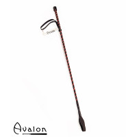 Avalon - PRIME - Klassisk enkel ridepisk - Sort og rød