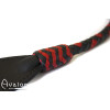 Avalon - WYVERN - Kort bullwhip, Sort og rød 