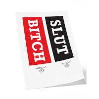 Mister B - Midlertidig Tatovering - Bitch / Slut