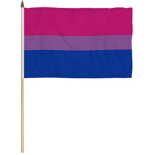 Pride flagg på pinne - Bifil