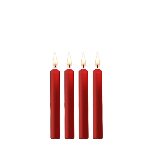 OUCH! - Teasing Wax Candles- 4 pk parafin vokslys - Rød
