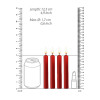 OUCH! - Teasing Wax Candles- 4 pk parafin vokslys - Rød