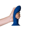 Hitsens 1 - Dual Density - Silexpan Dildo - Mørk Blå