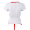 Cottelli Collection - Sykepleier Kostyme - Basque - Hvit/Rød Cottelli Collection - Sykepleier Kostyme - Basque - Hvit/Rød