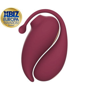 Inspiration - Vibrerende egg og trykkbølgestimulator med app - Gavesett Rødt 