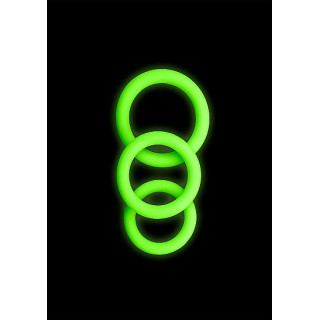 Ouch! Penisring 3pk - Glow in the dark 