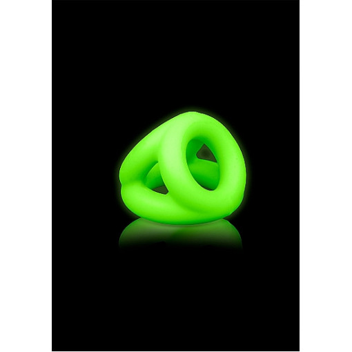 Ouch! Tri-Ring Penis og Pungring - Glow in the dark 