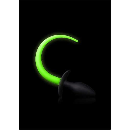 Ouch! Buttplug med Hale - Glow in the Dark 