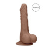 RealRock - Dildo med pung - 7" / 17 cm - Tan