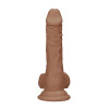 RealRock - Dildo med pung - 7" / 17 cm - Tan