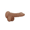 RealRock - Dildo med pung - 7" / 17 cm - Tan