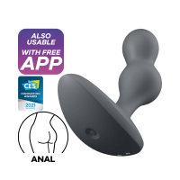Satisfyer - Deep Diver - Vibrerende Buttplug med APP - Sort 