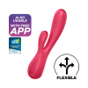 Satisfyer Mono Flex - Rabbitvibrator med app - Red berry 