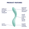 Satisfyer - Rrrolling Pleasure - G-punkt Vibrator med Bevegelse - Mint