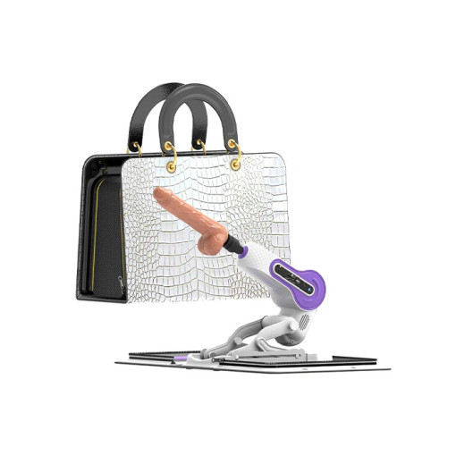 ZSEX - Sexmaskin med oppbevaringsbag - Hvit/lilla ZSEX - Sexmaskin med oppbevaringsbag - Hvit/lilla