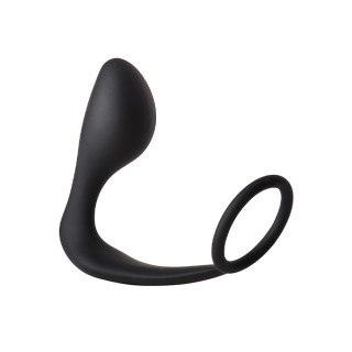 FantASStic - Buttplugg med Penisring - Sort