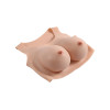 GENDER X - Breast Plate E-Cup - Bryst protese - Lys hudfarge