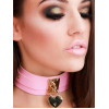 Kinky Diva - Collar med Hjertelås - Rosa Kinky Diva - Collar med Hjertelås - Rosa