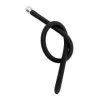 BQS - Lang hul penisplugg i silikon - Small