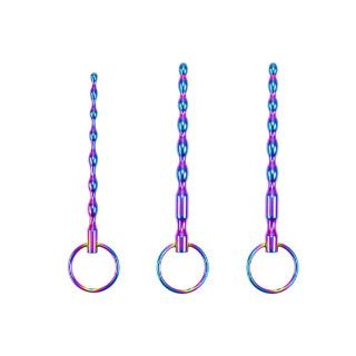 BQS - Penispluggsett 3 pk - Regnbue