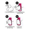 BQS - MTF Enkel Chastity Clip - Rosa 2pk