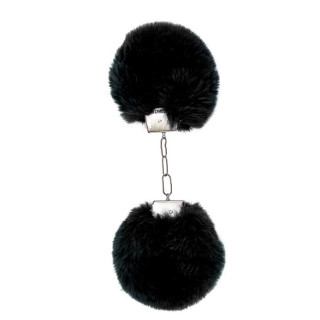 Gnist - Håndjern med Plysj - Sort 