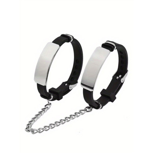 BQS - Trollbundet - Armbånd cuffs - Sort og sølv