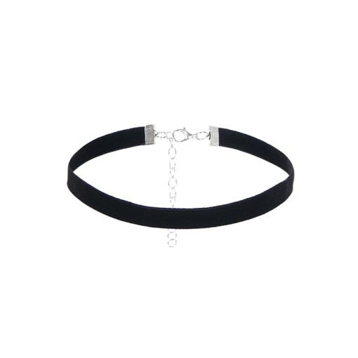 Gnist - Choker med velourlook - 04 - Sort Gnist - Choker med velourlook - 04 - Sort