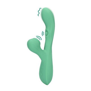 Loveline - Pulsewave Rabbitvibrator med Slikkefunksjon - Grønn
