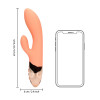 Loveline - Ultra Soft Rabbitvibrator - Oransje Loveline - Ultra Soft Rabbitvibrator - Oransje
