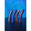 OUCH! - Smooth Silicone - Enkel dildo med sugekopp - Lilla