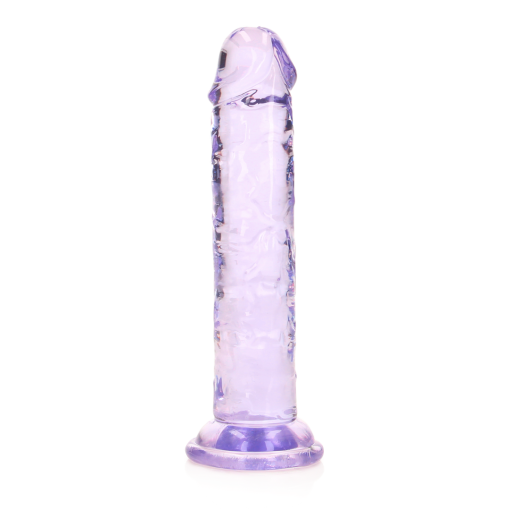Realrock – Crystal Clear – Enkel Realistisk Dildo – Lilla - 14.5 cm