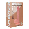 Realrock - Dual Density Vibrator Dildo med thrusting - 7"/17,8cm - Beige