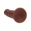 Realrock - Dual density sliding skin - Dildo i silikon - 8"/21cm - Brun