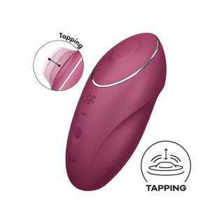 Satisfyer - Tap & Climax - Tappende Klitorisvibrator - Rød