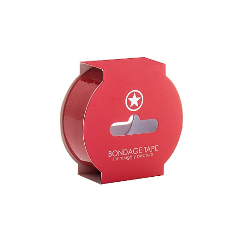 Ouch! - Bondagetape, 17,5 Meter Rød
