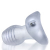 Oxballs - Glowhole-1 Fuckplug - Tunnelplug med Led - Clear frost - S 