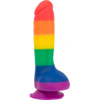 Addiction - Justin Rainbow Silicon Dildo Kun 1 igjen! Siste sjangse 
