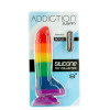 Addiction - Justin Rainbow Silicon Dildo Kun 1 igjen! Siste sjangse 