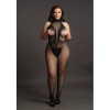 Le Desir - Frekk Catsuit av Blonder og Netting - Plus size